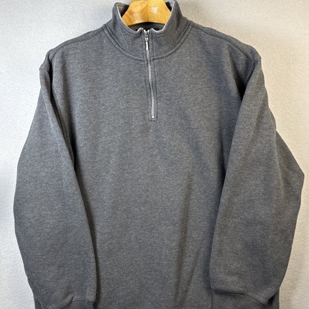 Grant Thomas 1/4 Zip‎ Fleece Pullover Mens Size XL Sweater Workwear Academia Top